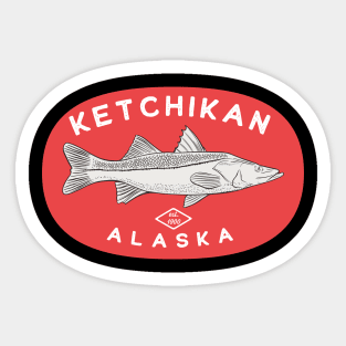 Ketchikan Alaska Fishing Sticker